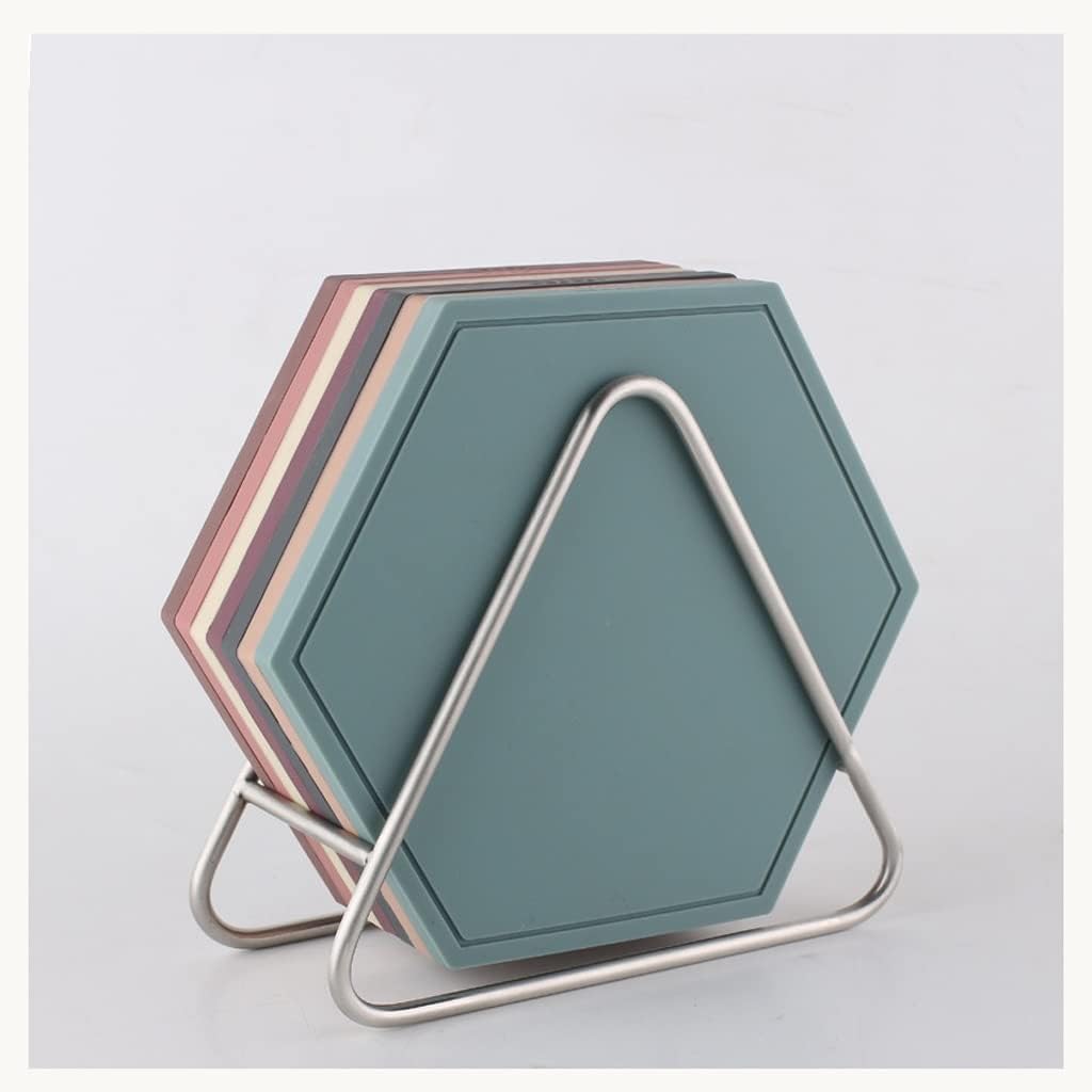 Geometric Coaster Insulation Pad Silicone Household Anti-Scald Waterproof Bowl Tableware Simple Table Mat Non-Slip