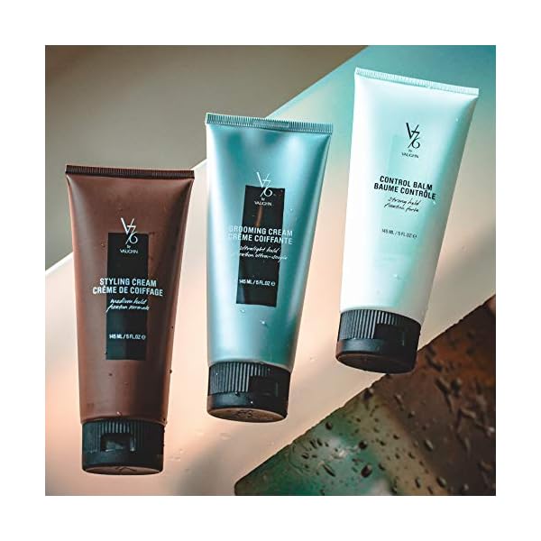 V76 by Vaughn Styling Cream Medium Hold High-Memory Formula for Men, 5 oz