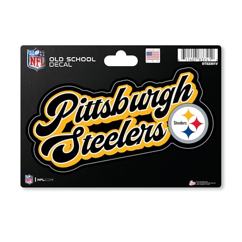 Rico Industries NFL Football Pittsburgh Steelers Vintage Look 4 X 6 Decal