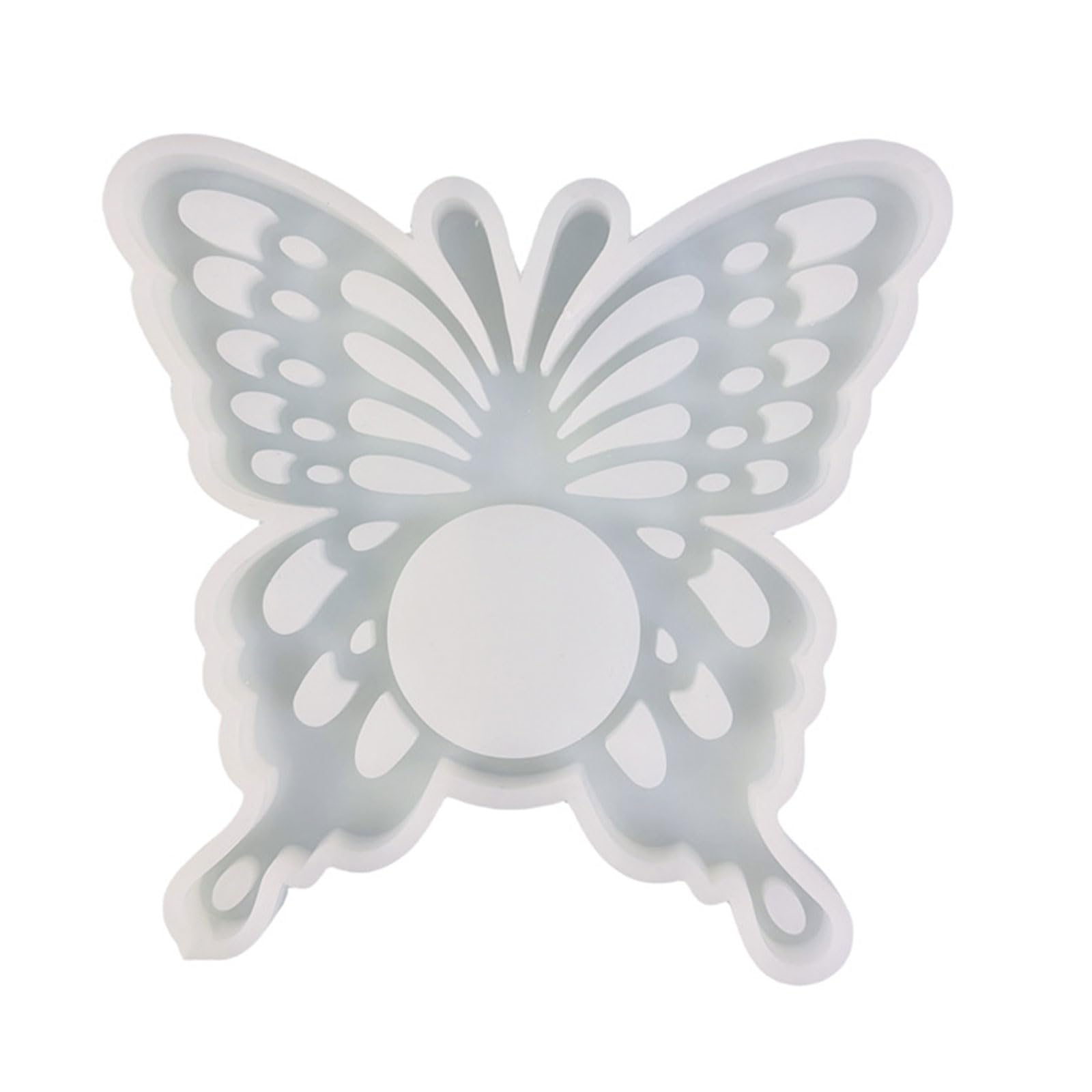 Yhplxyuus Candlestick Resins Molds Concrete Castings Holder Silicone Molds for Butterfly Candlestick Silicone Castings Holder Resins