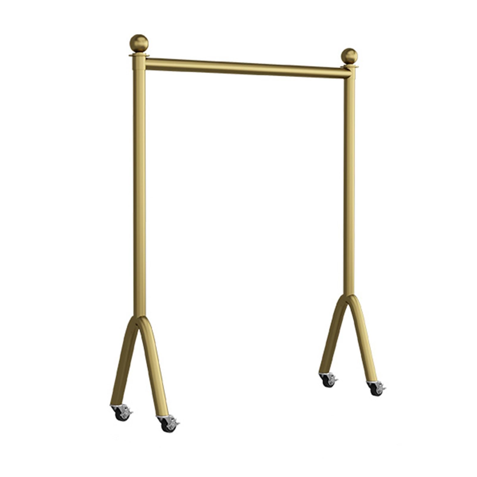 Porte-vêtements en métal or pour organiser votre dressing de chambre ou showroom