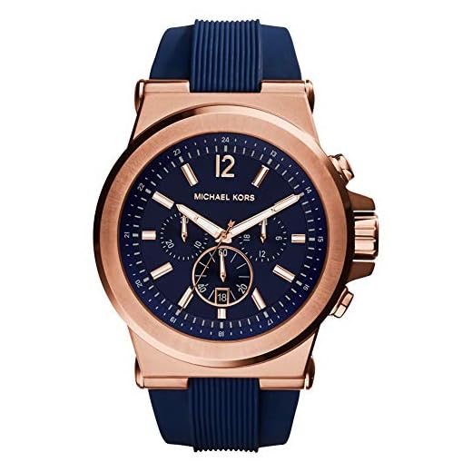 Michael Kors Herrkronograf kvartsur bandet En storlek 2t rosa/guld