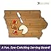 Totally Bamboo Iowa State Shaped Bamboo Serving and Cutting Board