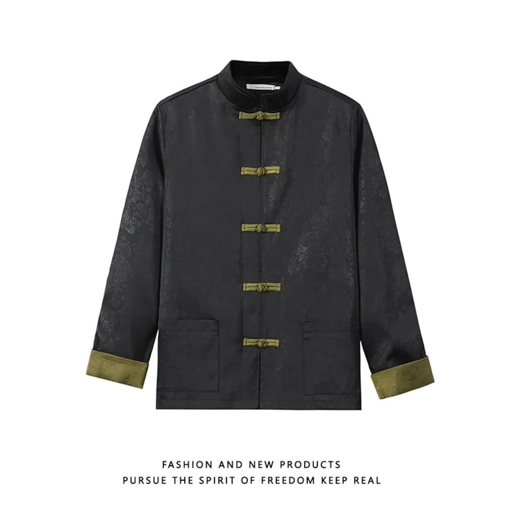 Chinese Style Jacket Button Traditional Chinese Tops Stand