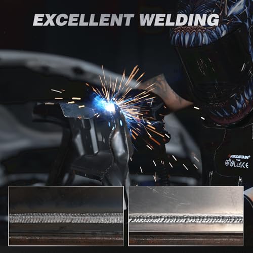 Image of ARCCAPTAIN MIG165 Pro MIG Welder Machine 165A 120V 240V 6-in-1 Multiprocess | APP Control, Large Screen, Synergy Control MIG, MMA, Spool Gun, Lift TIG, 2T 4T, Home Farm Repair, DIY, Metalworking Tool