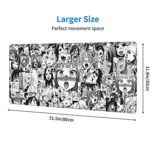 Large Anime Mouse Pad Extended Gaming Mousepad Long Non-Slip Rubber Hentai Desk Pads For Computer 11.8X31.5 In #TOP1