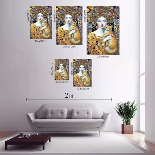 Poster Gustav Style 8 toile décoration murale chambre bureau 40x60cm