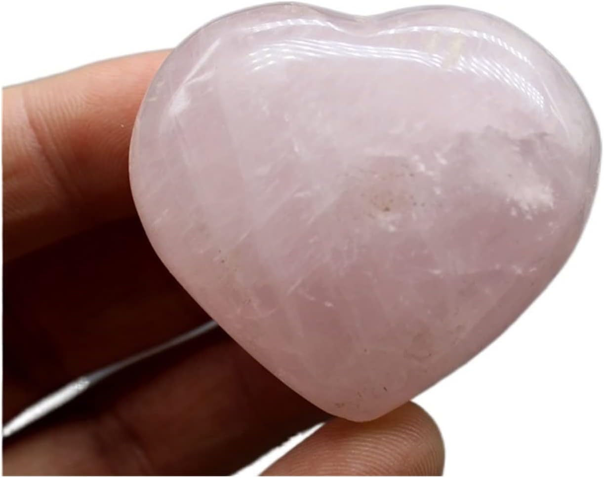 FIDEMM Natural Crystal Rough Natural Rose Quartz Crystal Heart Healing Crystals and Ornament Stones Love Stones and Crystals (Color : Dark Gray)