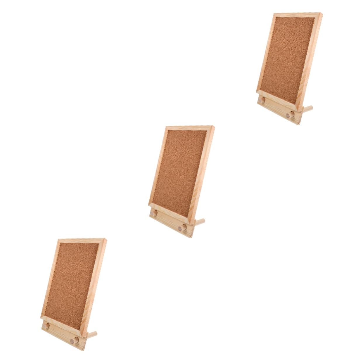 Angoily 3 Tablero de Corcho para Oficina y Tablón de Mensajes Vertical Mural de Anuncios con Diseño Elegante para Notas y Recordatorios