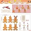 Qyeahkj 72 Pack Christmas Gingerbread Men Craft Kit Bulk DIY Arts and Crafts for Make Your Own Gingerbread Xmas Tree Ornaments Stickers for Winter Holiday Xmas Chirstmas Decoration #1