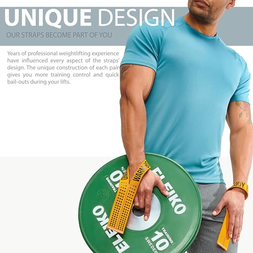 Image of WARM BODY COLD MIND V1 Lifting Wrist Straps for Olympic Weightlifting - Rated at 660 lb - Hand Wraps for Powerlifting, Weight Lifting, Bodybuilding Functional /Cross Training, Deadlift Gym Bar, Cotton