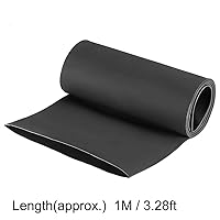 Vista 4 de Uxcell tubo termorretráctil, 4 "(100 mm) de diámetro, 162 mm de ancho plano, tubo reducible 2: 1, funda para cables de 1 m - Negro