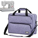 HOMEST Sewing Machine Carrying Case, Universal Tote Bag with Shoulder Strap Compatible with Most Standard Singer, Brother, Janome, Purple (Patent Design)