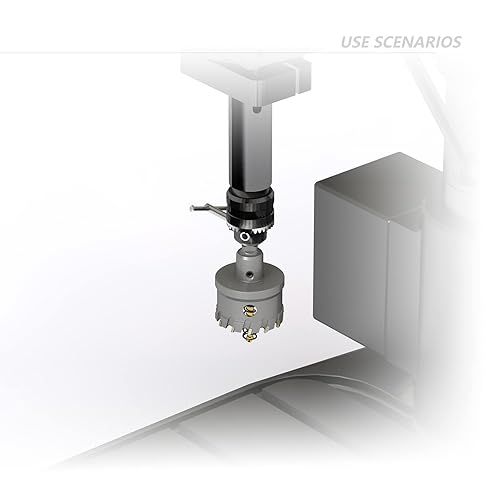 Miniatura 7 de GSTK Juego Mejorado de 26 Piezas de Sierras de Corona de Carburo para Trabajo Pesado, Broca de Taladro de Acero Metálico, Cortador TCT, 24 Sierras