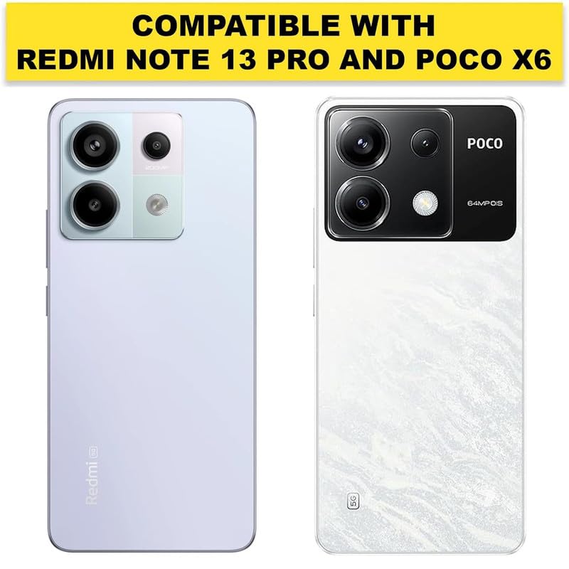 Image of Case Creation Brand -Plastic Mobile Cover For Xiaomi Poco X6 Pro (Soft & Flexible Back Case),Transparent
