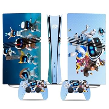 CDCHGAM Capa decorativa compatível com console digital PS5 Pro, capa de decalque de vinil personalizada para console e controles PS5 Pro edição digital