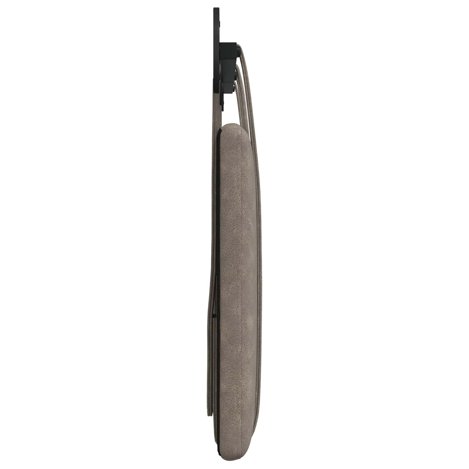 Cabecero colgante gris antiguo PU, 190 x 55 x 5 cm, juego de 2 unidades con fijación a la pared, cabecero tapizado para dormitorio, habitación de invitados, cama doble, respaldo y cojín de