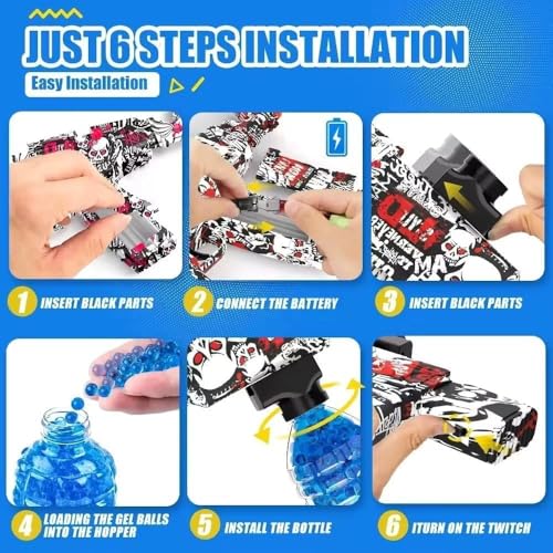 Image of Fresh Gel Blaster Gun Automatic Gun for Kids-Adults Electric Operated High Speed Including 5000 Gel Balls for Kids and Adults.A1