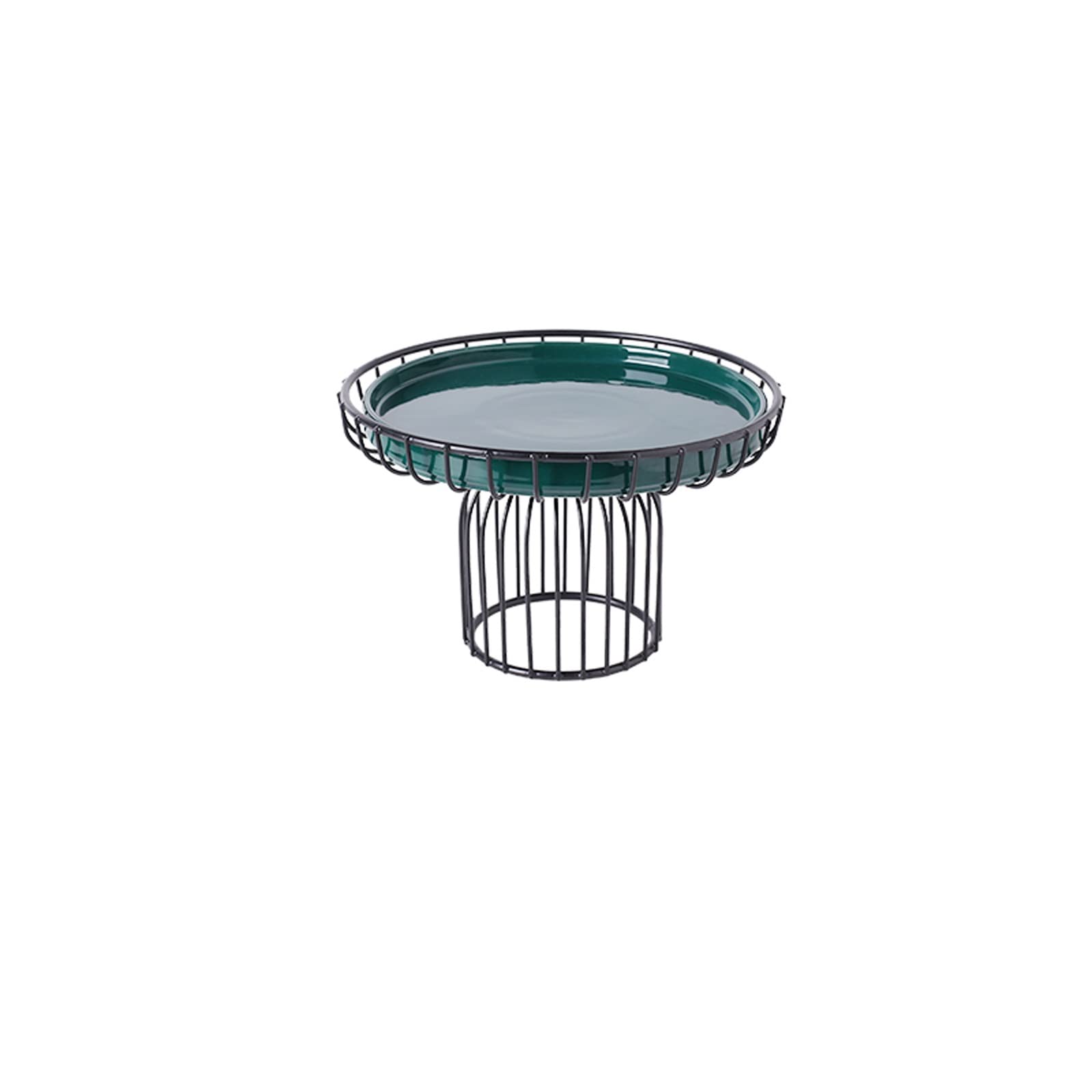 Support rotatif pour gâteau Présentoir en fer gâteau en céramique plateau haut plateau à Snack rond Dessert Table ornement assiette à pâtisserie présentoir à gâteau d'anniversaire Outil d'affichage (