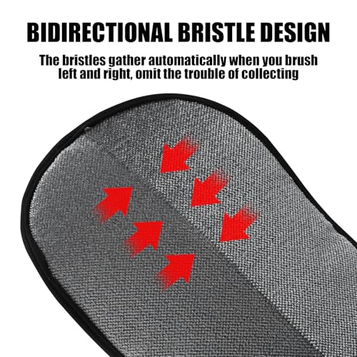 Image of Gosknor 2 Pcs Double Sided Pet Grooming Gloves, Pet Static Grooming Gloves for Dogs Bathing Pet Hair Remover Gloves Versatile Pet Grooming Gloves for Dog & Cat Washing Deshedding Cleaning