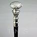 Antique Style Brass Designer Handle Cane Silver Handle Wooden Walking Stick.A
