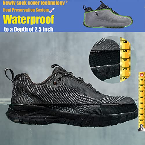 ulogu Steel Toe Shoes for Men Women Waterproof Non Slip Safety Work Shoes by ulogu - Used condition - Image 3