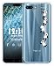Sunrive Coque pour Honor 10, Silicone Étui Housse Protecteur Souple Gel Coussin d'air Transparent Back Case(TPU Panda 1)+ Stylet OFFERTS