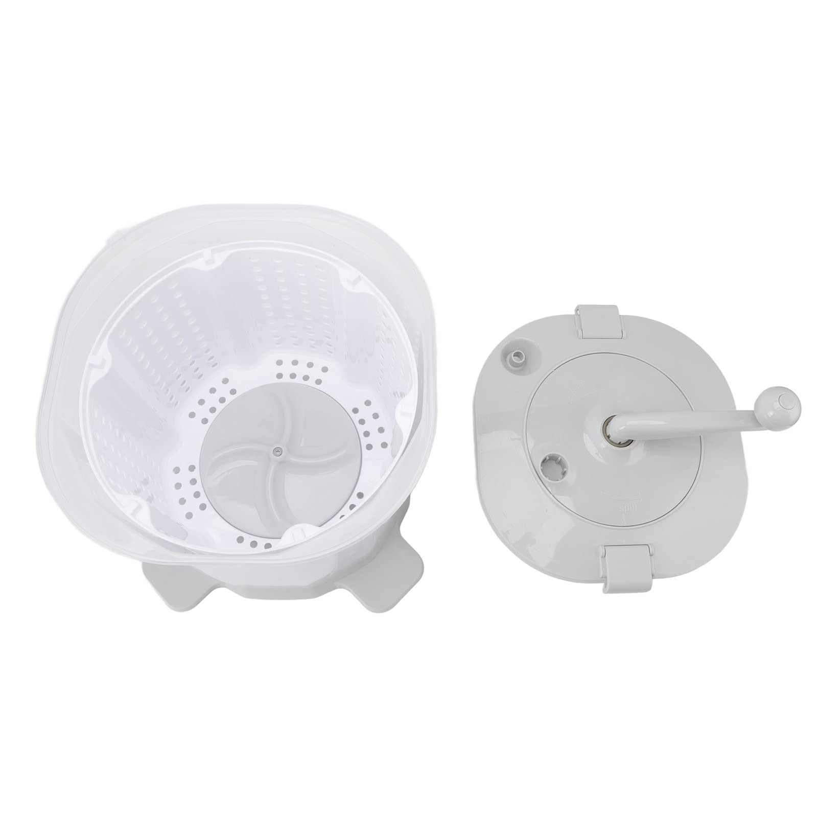 Lavatrice Portatile 2 in 1 Mini Asciugatrice a Manovella a Manovella per Dormitori, Appartamenti, Campeggio, Camper - Lavatrice e Asciugatrice - Manuale Non Elettrico