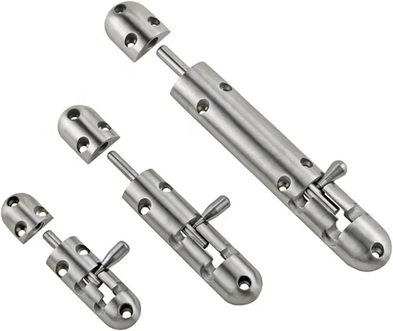 AMAZWI 3 5 7 Inches Door Bolt 304 Stainless Steel Solid Precision Cast Bolt 1Pcs (Color : 5 Inches)