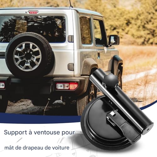 Support de drapeau sans percage pour voiture et camping-car