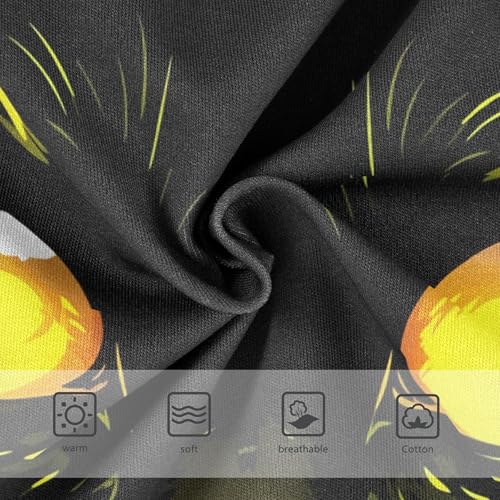 Girls Underwear Toddler 2t Cotton Cute Panties Girl Fun Print Undies Kids Briefs Glowing Cartoon Cat Eyes Black3