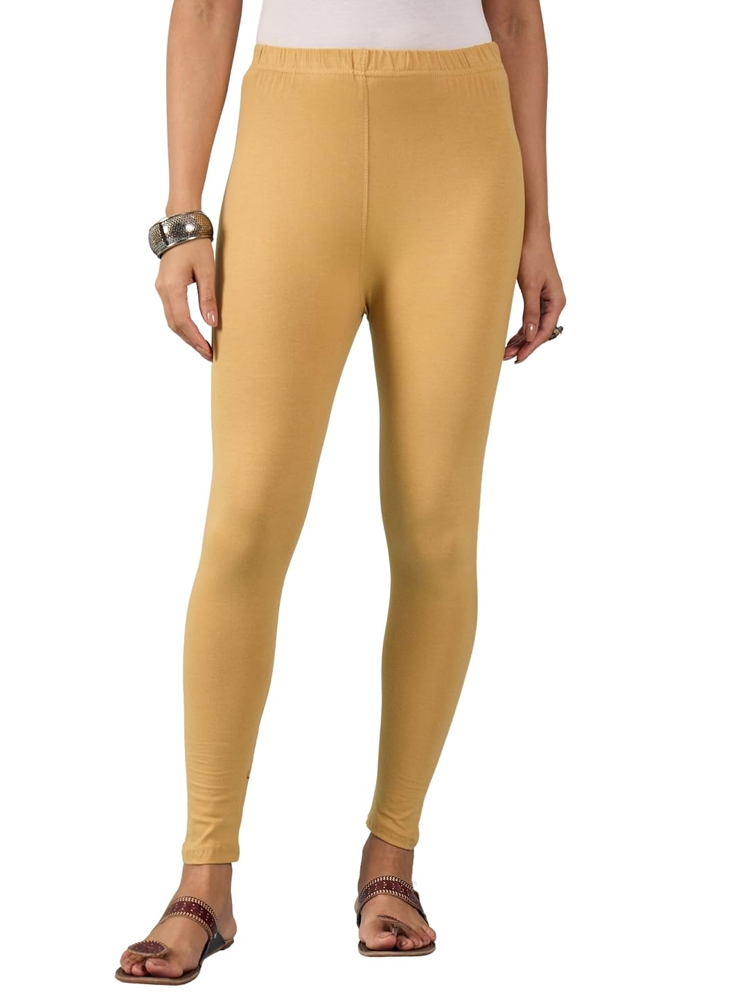 qioa Women Pure Cotton Ankle Length Leggings-picture-44