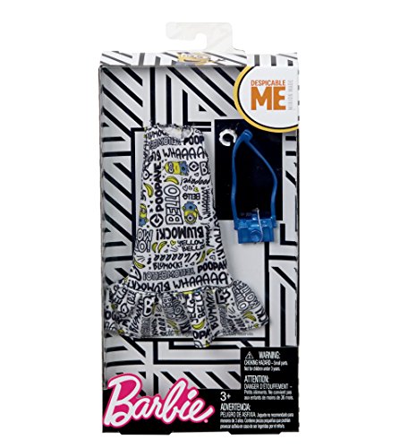 Barbie Despicable Me White Ruffle Bottom Dress Fashion Pack – Bild 3