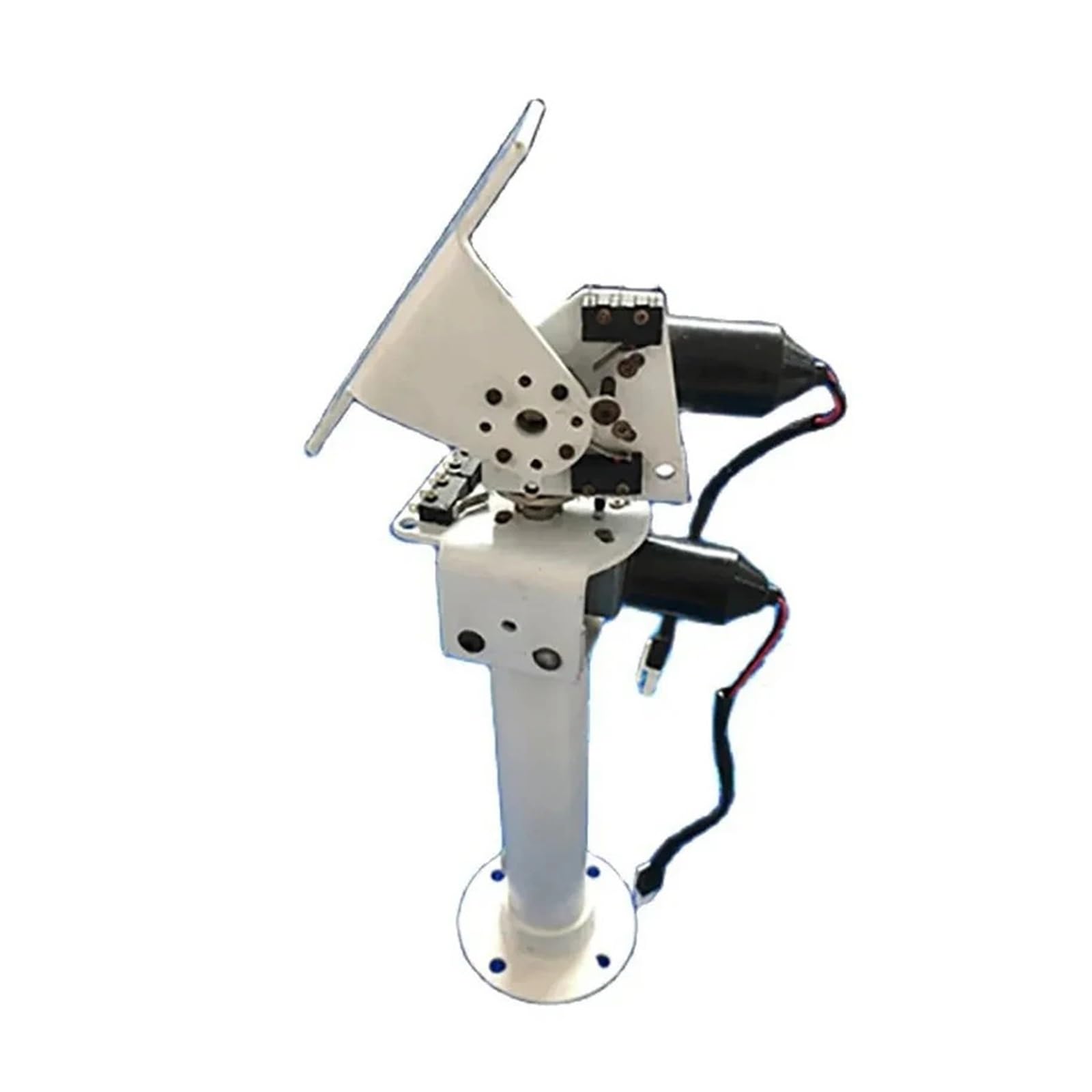 DIY DC dwuosiowy Pan Tilt śledzenie i monitorowanie energii słonecznej Robot duże obciążenie wysoki moment obrotowy w całości z metalu oś X oś Y motoreduktor ślimakowy Dla początkujących majsterkowicz