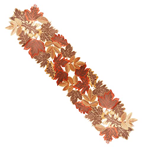 Fallharvesttablerunner13x70cutworkappliqueembroideredleavestablerunnermapleleavestablerunnerforhomekitchendecorationtablerunnerforhalloweenthanksgivingchristmas  Urban Country Home Decor Fall harvest table runner 13×70 cutwork applique embroidered leaves table runner maple leaves table runner for home kitchen decoration table runner for halloween thanksgiving christmas  urban country home decor
