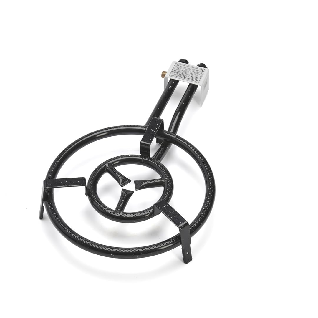 DE BUYER -0816.40N Brûleur Gaz pour Casseroles avec Trépied, Diamètre Ø 40 cm, Noir