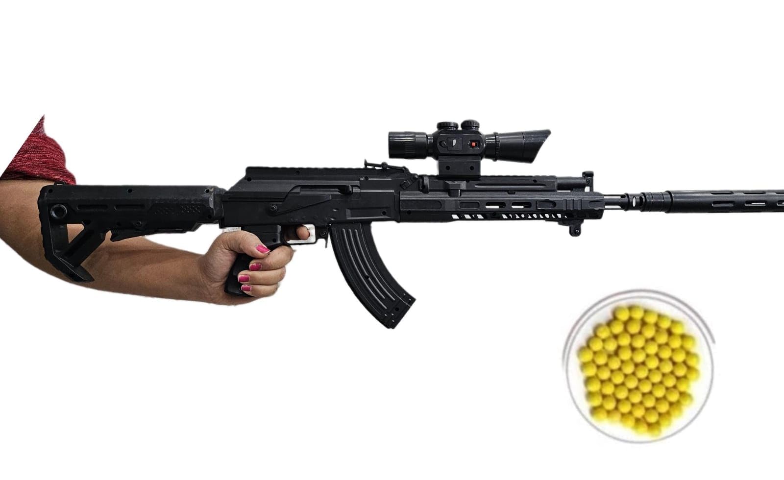 TILLU TIM TIM TOYS 90 CM Long Toy Gun Military Style PUBG BB Bullet Snipper for Kids Boys