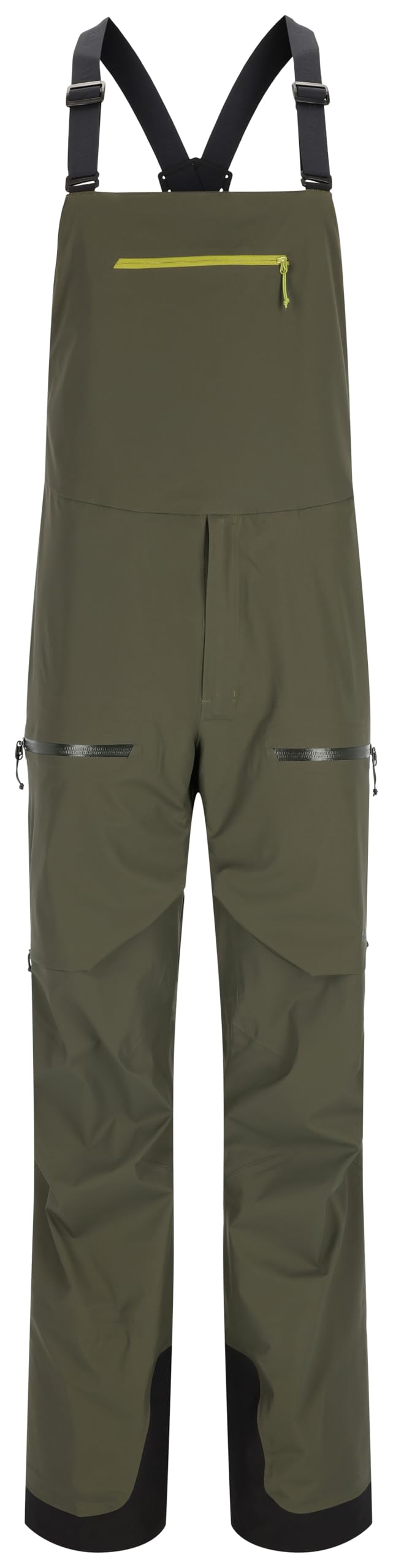 RAB Khroma Kinetic Bib Pantalones impermeables transpirables para esquí y montañismo - Ejército - M
