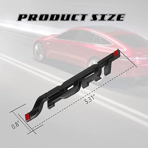 Miniatura 2 de ASUBHA Calcomanía Deportiva de Metal 3D para Coche, Calcomanías de Emblema e Insignia para Guardabarros Lateral y Maletero Trasero del Coche,