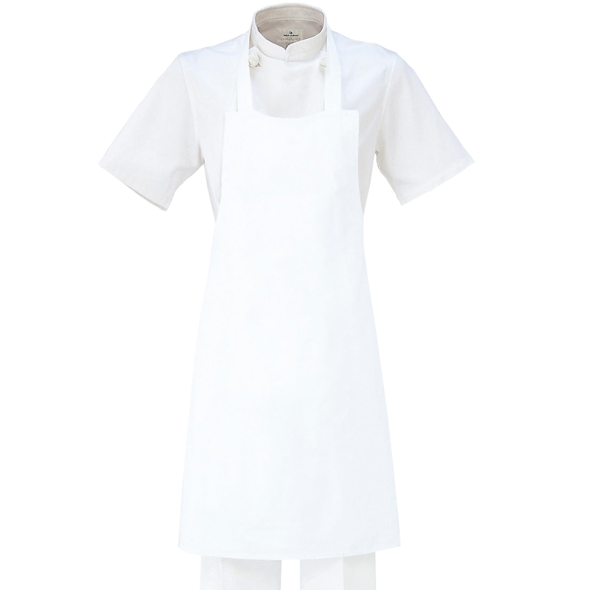 Albe Bib Apron, White Cotton Uniform
