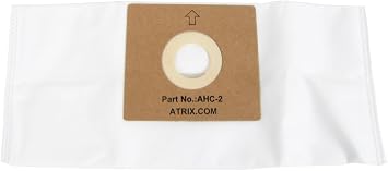 Atrix AHC-2 Replacement HEPA Filter Bags for AHC-1 Turbo Red Vacuum Cleaner (10-Pack), White