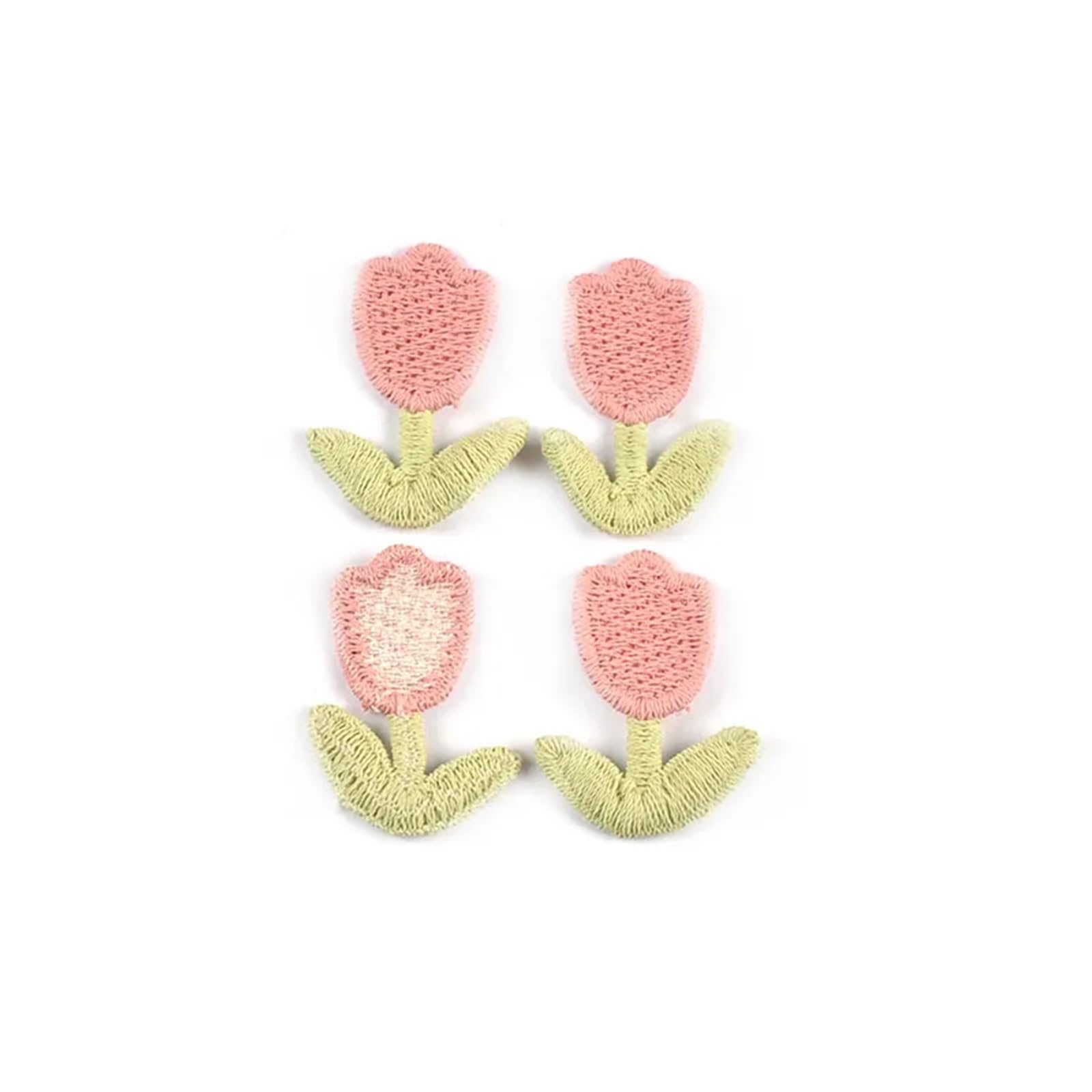 Wtaxbh 2-20Pcs Iron On Patches 100 Pcs 2.8X2.1cm Mix Color Tulips Patches For Sewing Accessories Clothing Hairclips Diy Crafts Decor Embroidery Flowers Appliques(2-20Pcs)