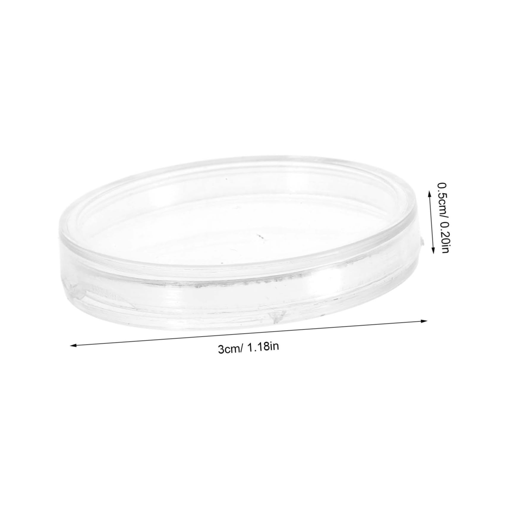 Parliky 50pcs Coin Storage Box Transparent Case for Collectors Lightweight Design for Safe