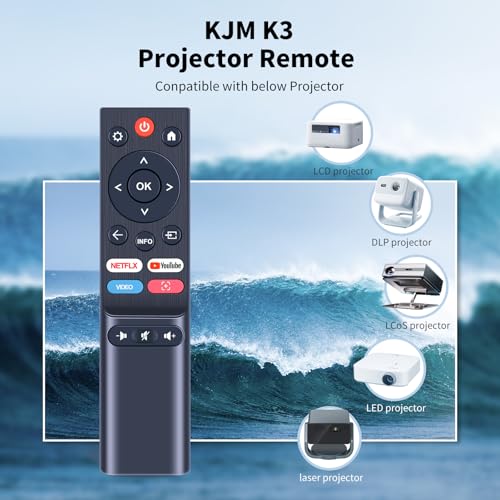 Remplacez votre commande avec la télécommande AuKing Smart Projector 1200ANSI extérieur gris - 2