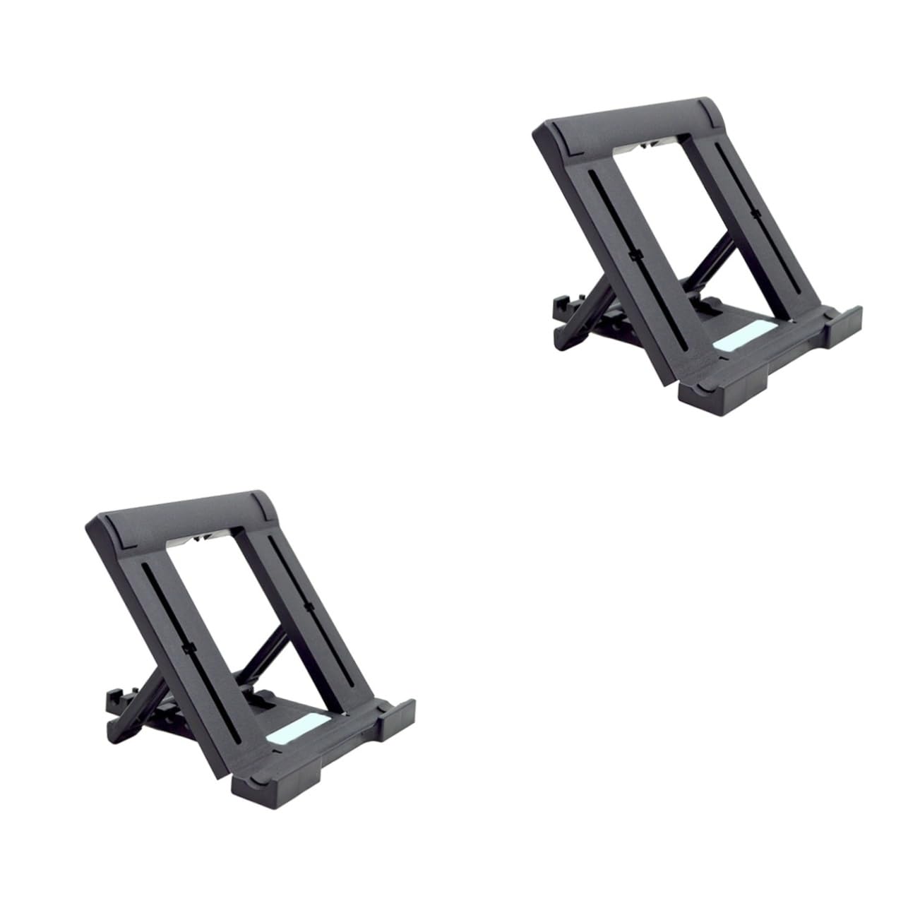 Hemobllo 2pcs Mini Tablet Support Computer Holder for Laptop Roost Laptop Stand Collapsible Laptop Stand Fold down Desk Laptop Stand for Desk Tablet Bracket Cellphone Holder Mount Universal