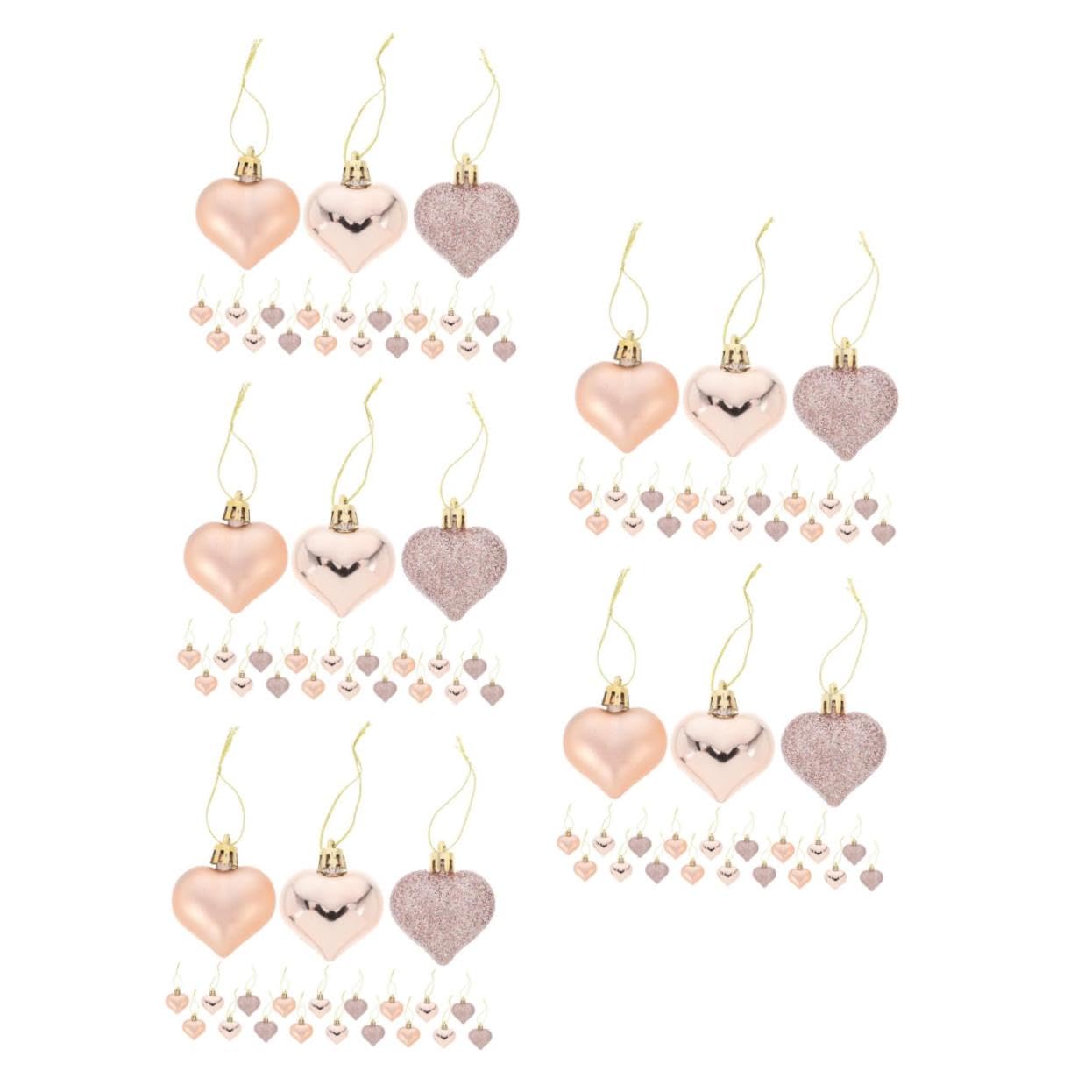 Alipis 5 Sätze Valentinstag Dekoration Wandbehänge Weihnachts Mittelstücke Weihnachtsschmuck Weihnachtsbaum Weihnachtsdekoration Weihnachtsschmuck Valentinstag Kugeln Stück * 5