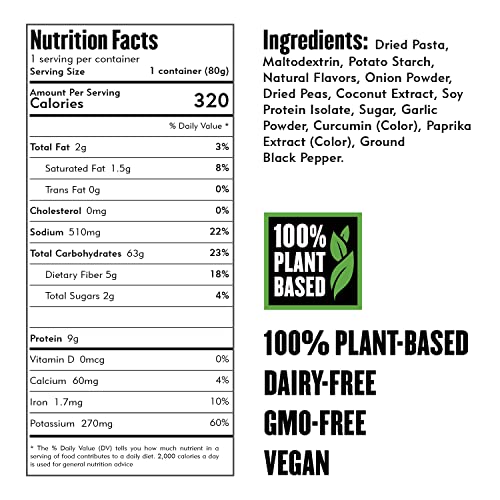 Wicked Kitchen Mac and Peas, 6 Pack - A Mac & Cheese Style Sauce Made with Coconut Alternatives for Cheese and Peas for Green - Plant-Based, Dairy Free and GMO-Free - Thumbnail 3