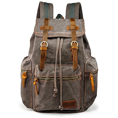 GEARONIC Canvas Backpack for 15-inch Laptop Cover