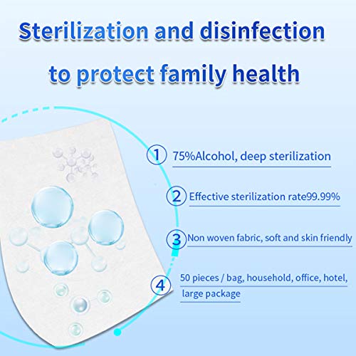 Alcohol Wet Wipes Disinfectant Wipes Portable Hand Alcohol Wipes Towel Disposable Wash Sterilization Disinfection Wipes for Antiseptic Skin Cleaning Care for Home Office Car Indoor - Thumbnail 7