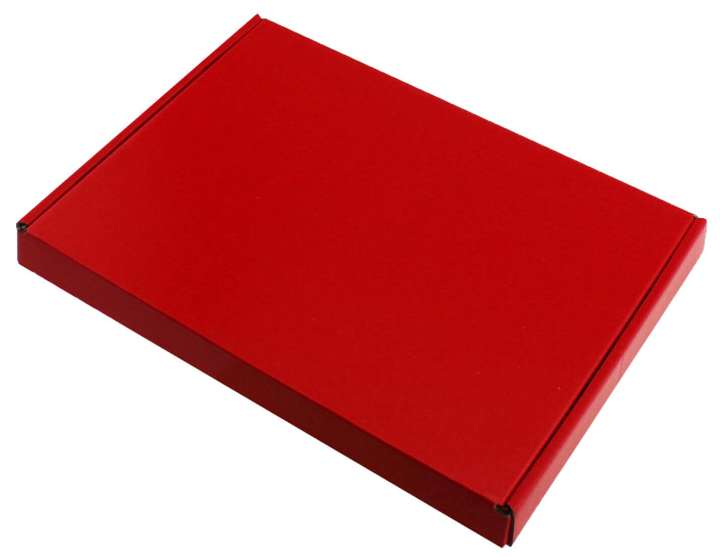 MEG4TEC 50 Pack Shipping Coloured Boxes A5/C5 Cardboard Large Letter PIP Mailing Gift Box (Red, C5 (22.5cm x 16cm x 2cm))